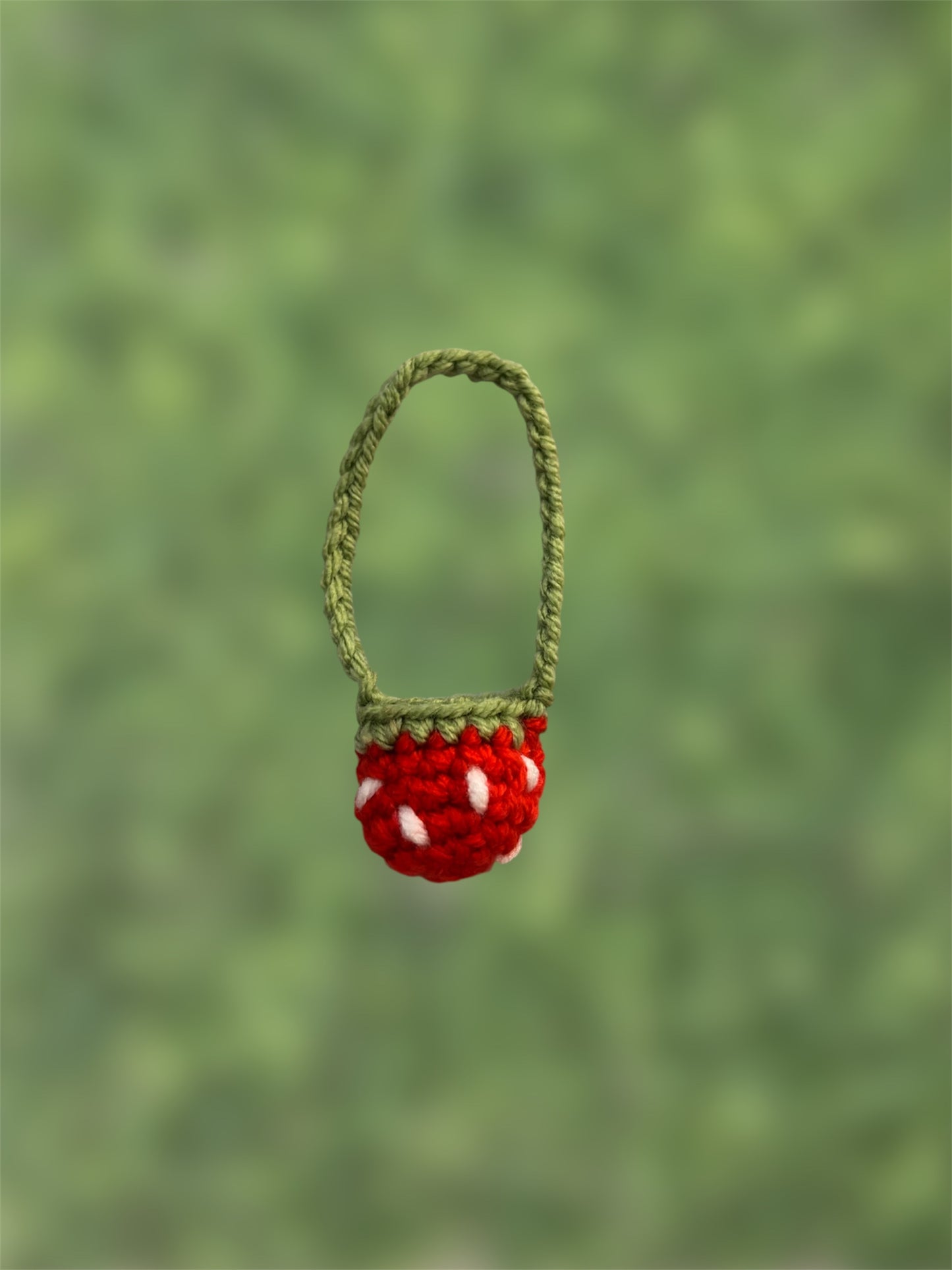 Crochet Strawberry Bag for Labubu