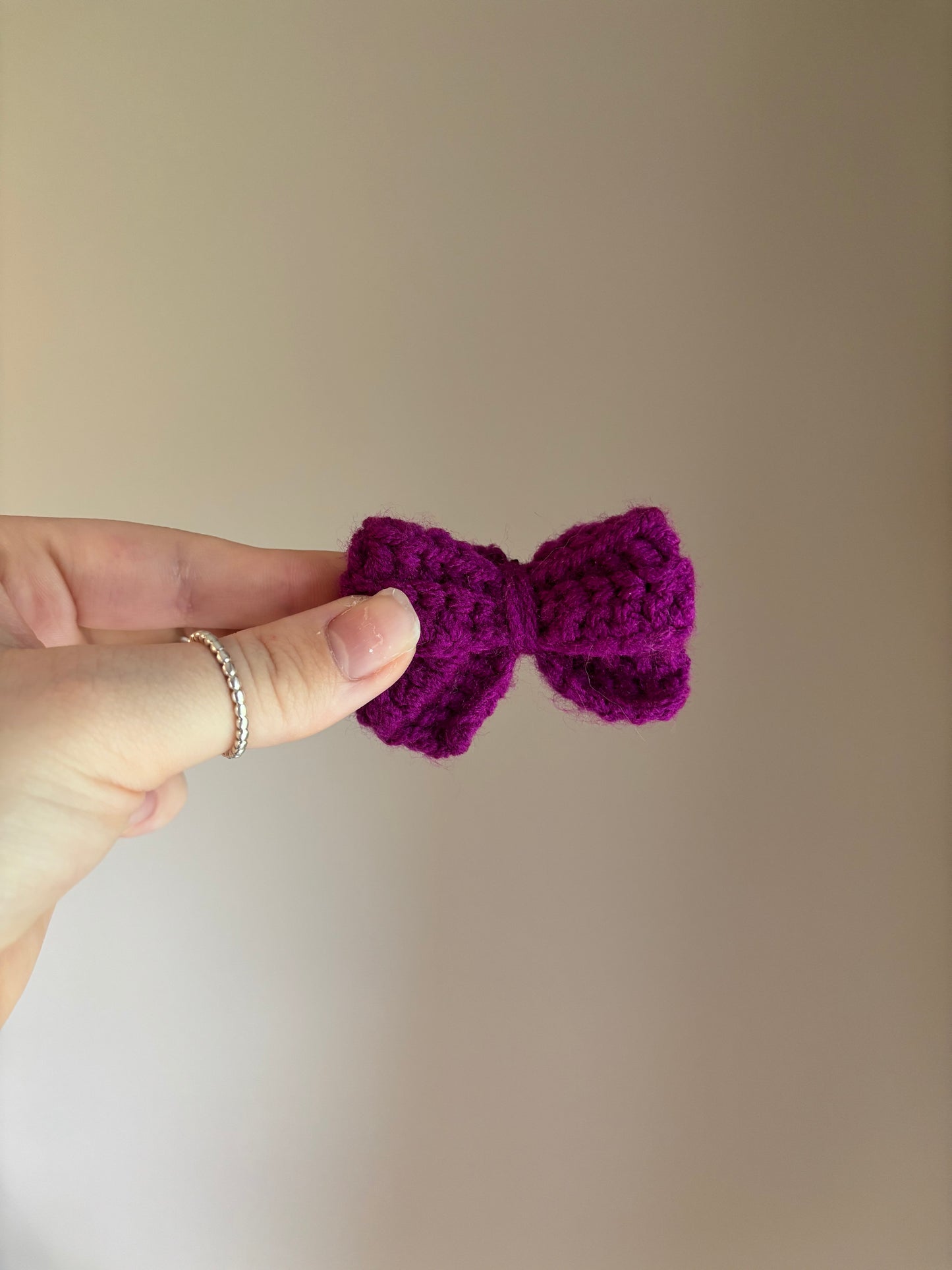 Crochet Labubu Bow