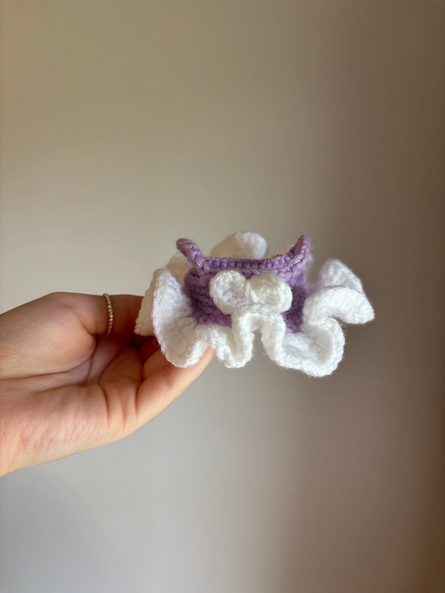 Crochet Labubu Dress with Bow