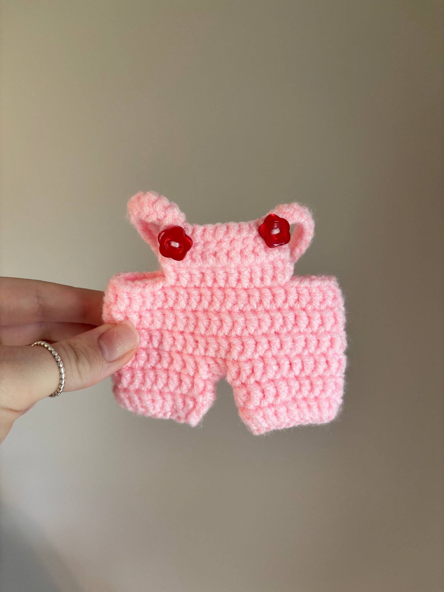 Crochet Labubu Overalls