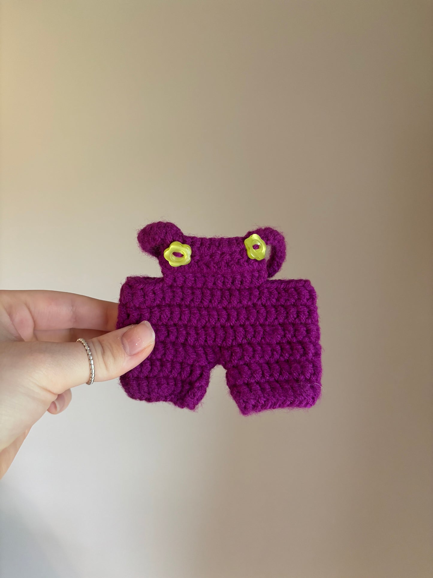 Crochet Labubu Overalls
