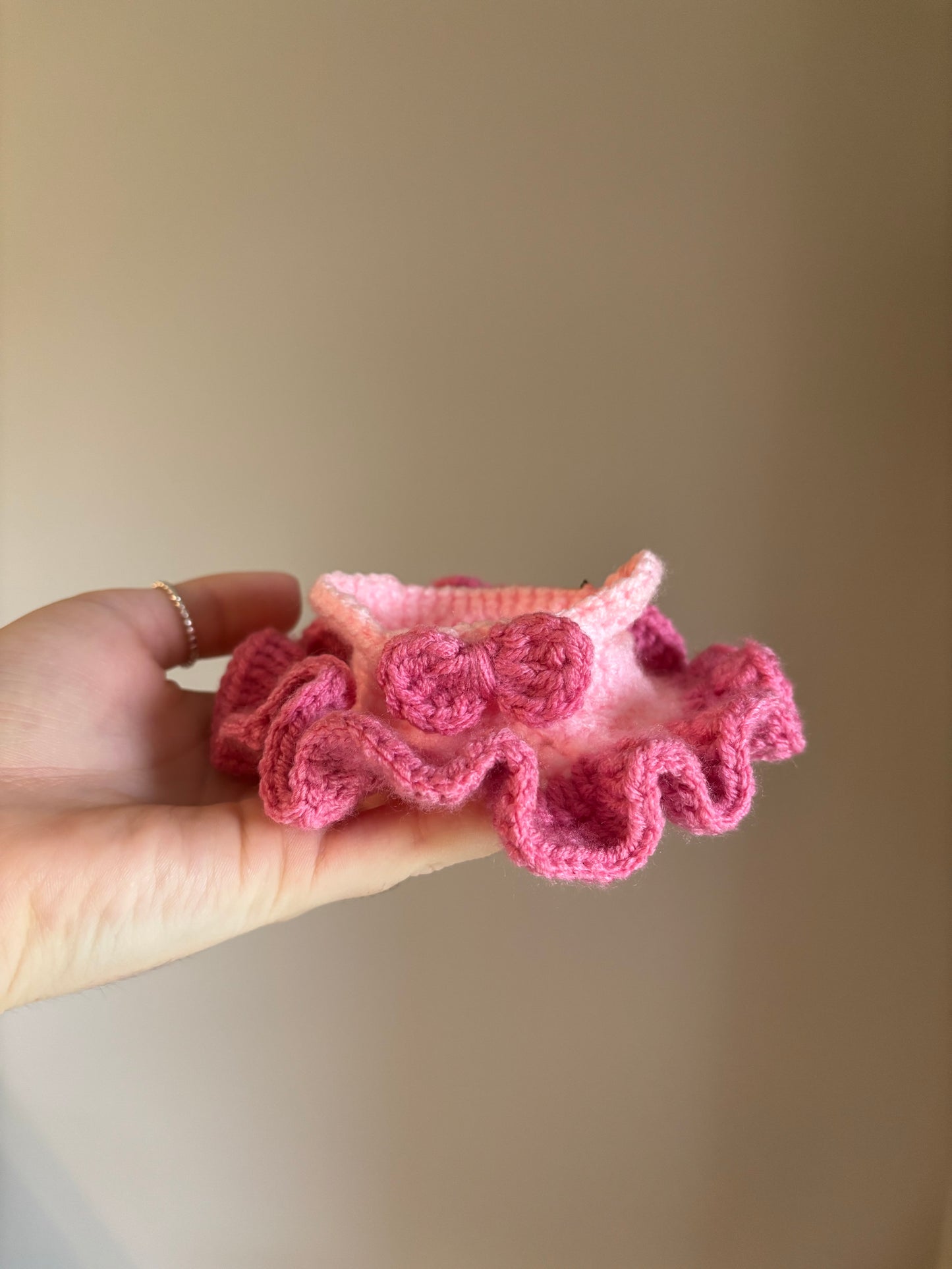 Crochet Labubu Dress with Bow