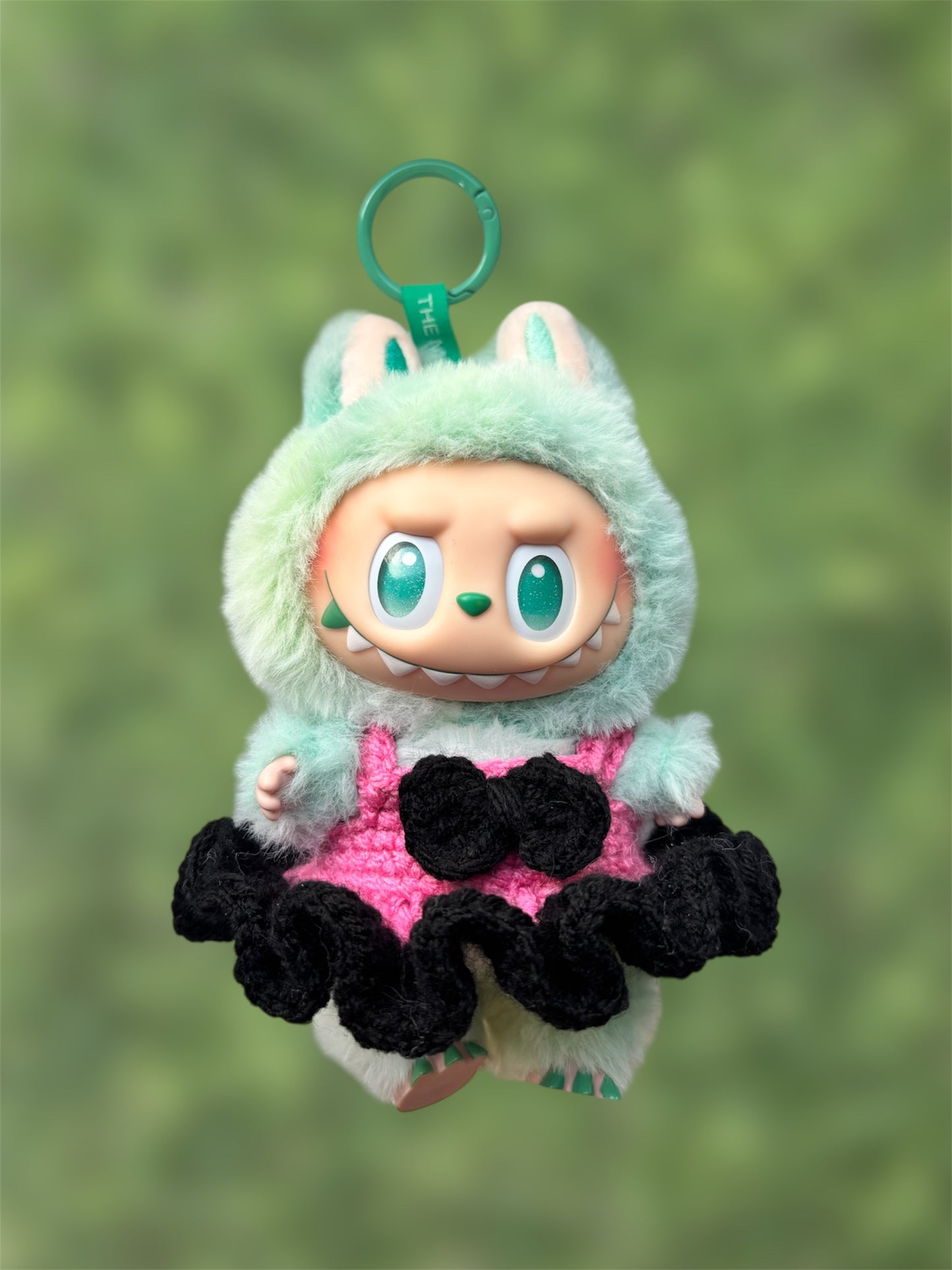 Crochet Labubu Dress with Bow