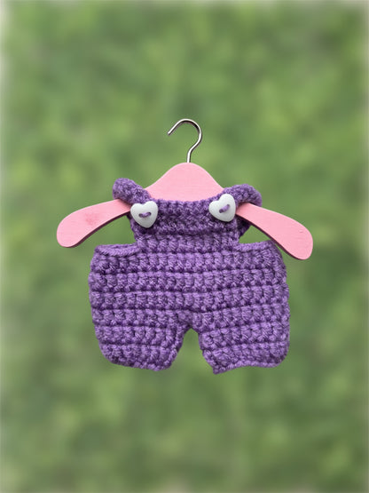 Crochet Labubu Overalls