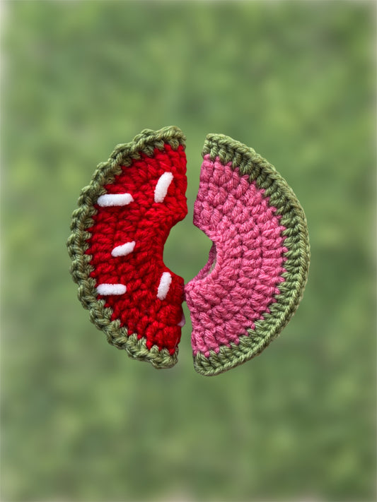 Crochet Strawberry/Watermelon Labubu Hat