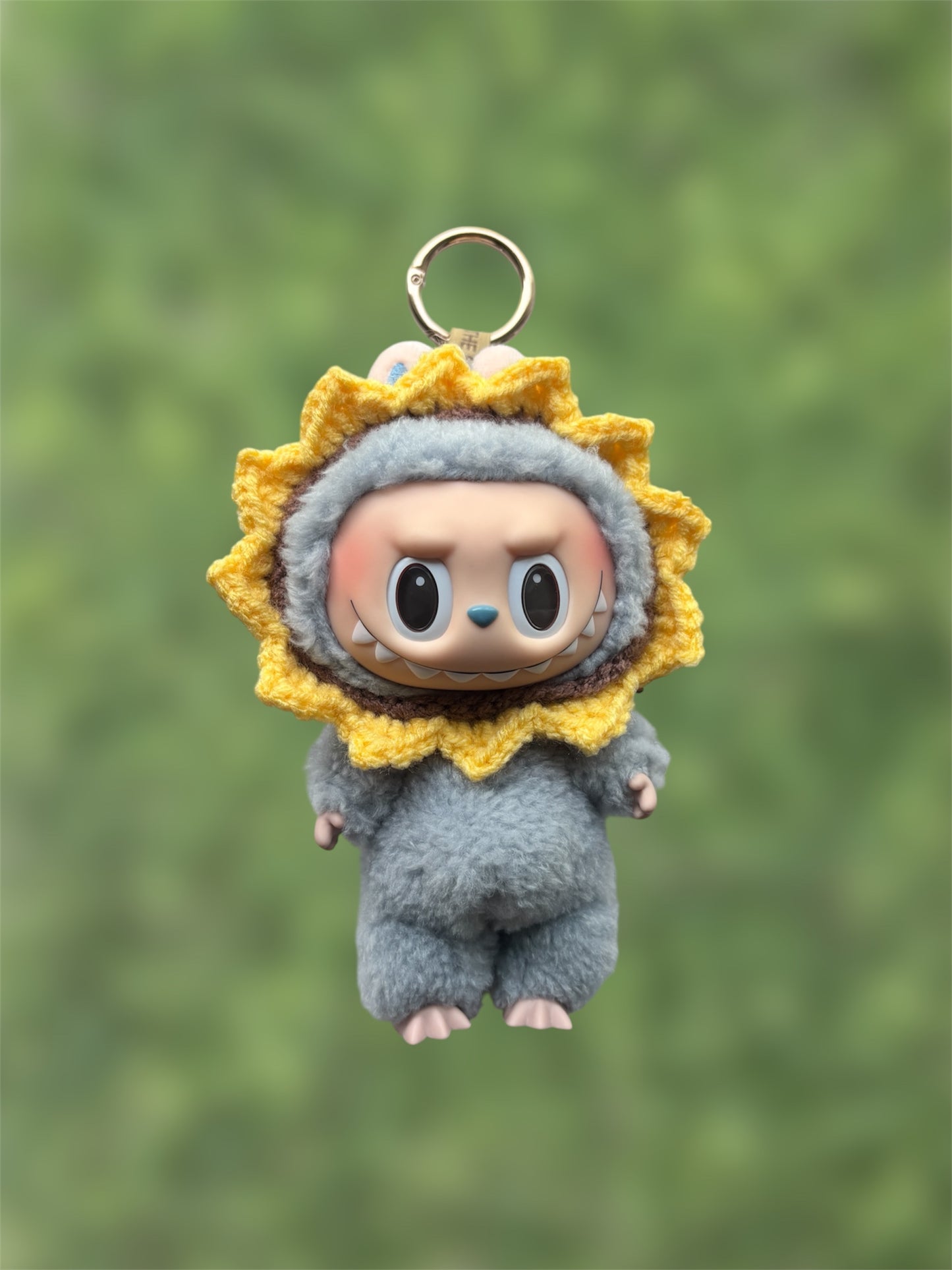 Crochet Sunflower Labubu Headbad